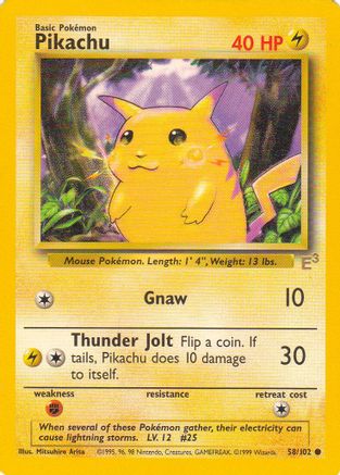Pikachu 058/102 Miscellaneous Cards & Products - Promo