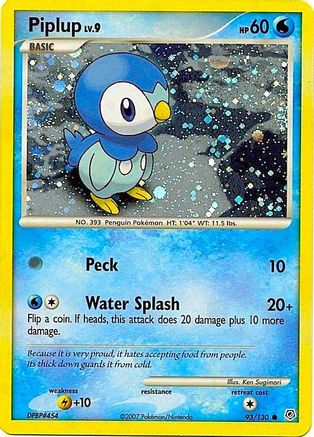 Piplup 093/130 - Holofoil Miscellaneous Cards & Products - Promo