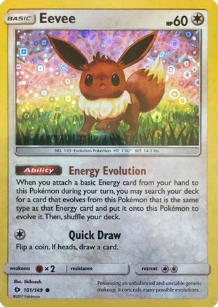 Eevee 101/149 - Holofoil Miscellaneous Cards & Products - Promo