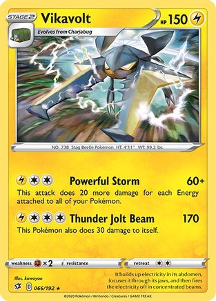 Vikavolt 066/192 - Holofoil SWSH02 Rebel Clash - Holo Rare
