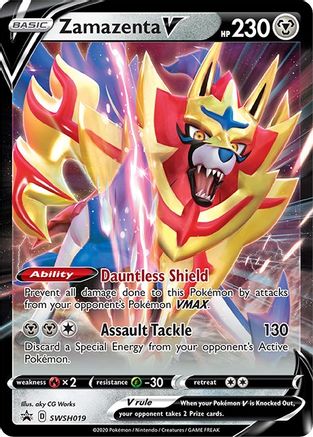 Zamazenta V SWSH019 - Holofoil SWSH Sword & Shield Promo Cards - Promo