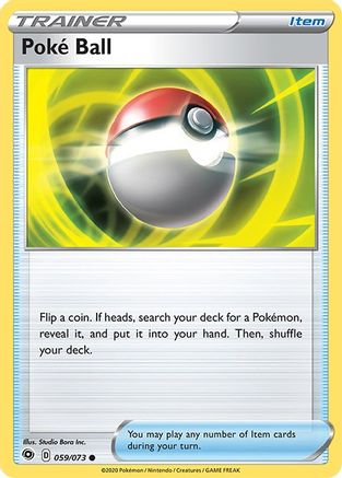 Poke Ball 059/73 - Reverse Holofoil Champions Path - Common