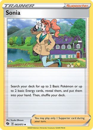 Sonia 065/73 - Reverse Holofoil Champions Path - Uncommon