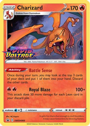 Charizard SWSH066 - Holofoil SWSH Sword & Shield Promo Cards - Promo