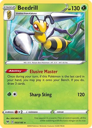 Beedrill 003/185 SWSH04 Vivid Voltage - Rare