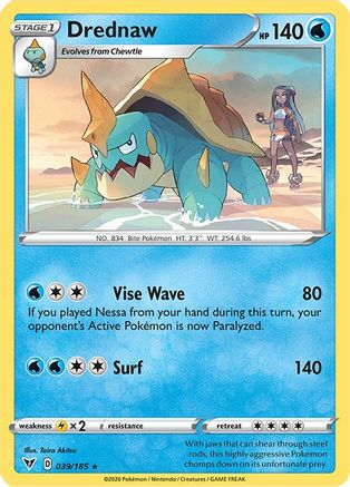 Drednaw 039/185 SWSH04 Vivid Voltage - Rare