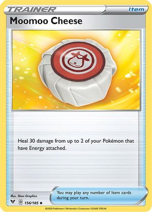 Moomoo Cheese 156/185 - Reverse Holofoil SWSH04 Vivid Voltage - Uncommon