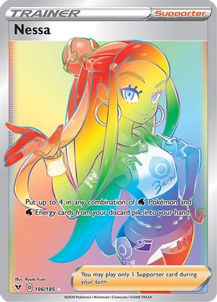 Nessa (Secret) 196/185 - Holofoil SWSH04 Vivid Voltage - Secret Rare