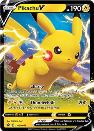 Pikachu V SWSH061 - Holofoil SWSH Sword & Shield Promo Cards - Promo