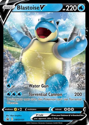 Blastoise V SWSH101 - Holofoil SWSH Sword & Shield Promo Cards - Promo