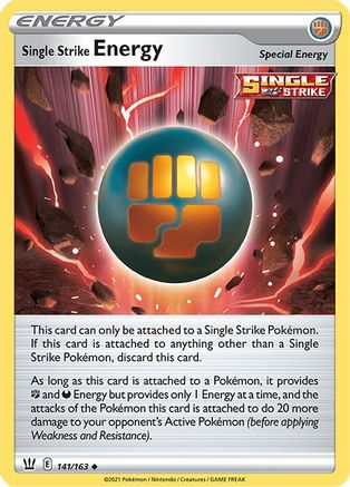 Single Strike Energy 141/163 SWSH05 Battle Styles - Uncommon