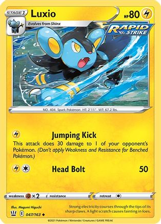 Luxio 047/163 SWSH05 Battle Styles - Uncommon