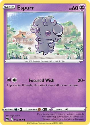 Espurr 060/163 SWSH05 Battle Styles - Common