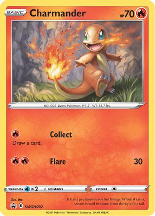 Charmander SWSH092 - Holofoil SWSH Sword & Shield Promo Cards - Promo