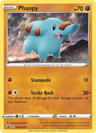 Phanpy SWSH117 - Holofoil SWSH Sword & Shield Promo Cards - Promo