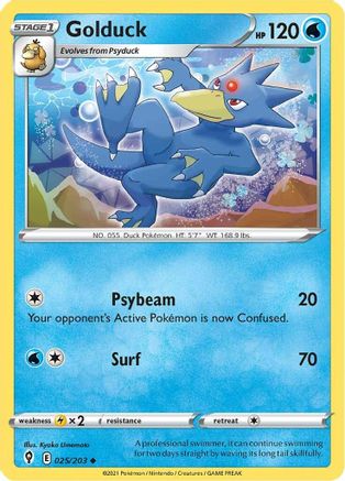 Golduck 025/203 SWSH07 Evolving Skies - Uncommon