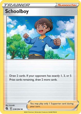 Schoolboy 238/264 - Reverse Holofoil SWSH08 Fusion Strike - Uncommon