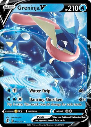 Greninja V 073/264 - Holofoil SWSH08 Fusion Strike - Ultra Rare