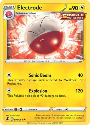 Electrode 088/264 SWSH08 Fusion Strike - Rare
