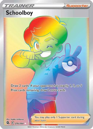 Schoolboy (Secret) 276/264 - Holofoil SWSH08 Fusion Strike - Secret Rare