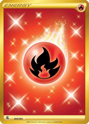Fire Energy (Secret) 284/264 - Holofoil SWSH08 Fusion Strike - Secret Rare