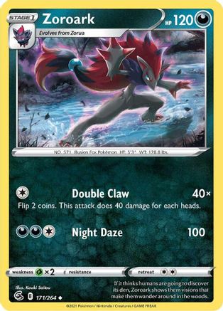 Zoroark 171/264 SWSH08 Fusion Strike - Uncommon
