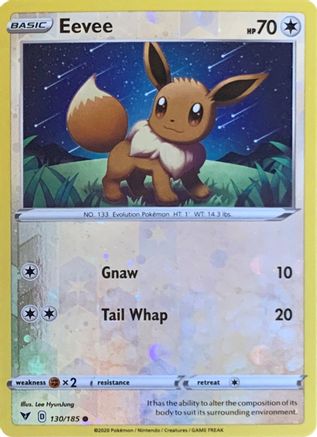 Eevee 130/185 - Reverse Holofoil Miscellaneous Cards & Products - Common