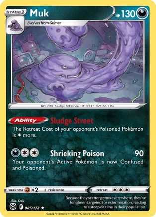 Muk 085/172 SWSH09 Brilliant Stars - Rare