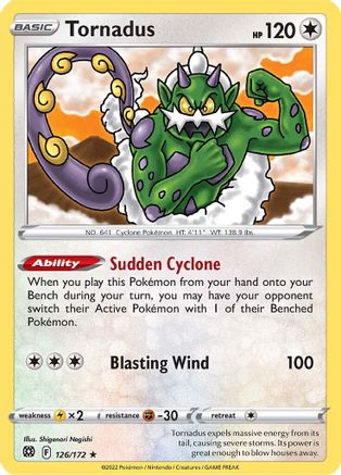 Tornadus 126/172 SWSH09 Brilliant Stars - Rare