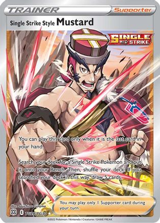 Single Strike Style Mustard TG28/TG30 - Holofoil SWSH09 Brilliant Stars Trainer Gallery - Ultra Rare