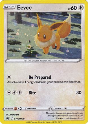 Eevee SWSH190 - Holofoil SWSH Sword & Shield Promo Cards - Promo