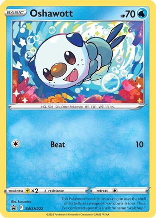 Oshawott SWSH222 - Holofoil SWSH Sword & Shield Promo Cards - Promo