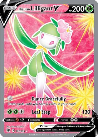 Hisuian Lilligant V (Full Art) 162/189 - Holofoil SWSH10 Astral Radiance - Ultra Rare