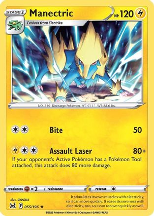 Manectric 055/196 SWSH11 Lost Origin - Rare