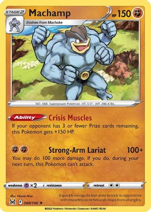 Machamp 088/196 - Holofoil SWSH11 Lost Origin - Holo Rare