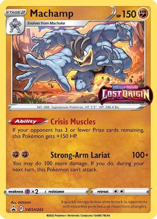 Machamp SWSH243 - Holofoil SWSH Sword & Shield Promo Cards - Promo
