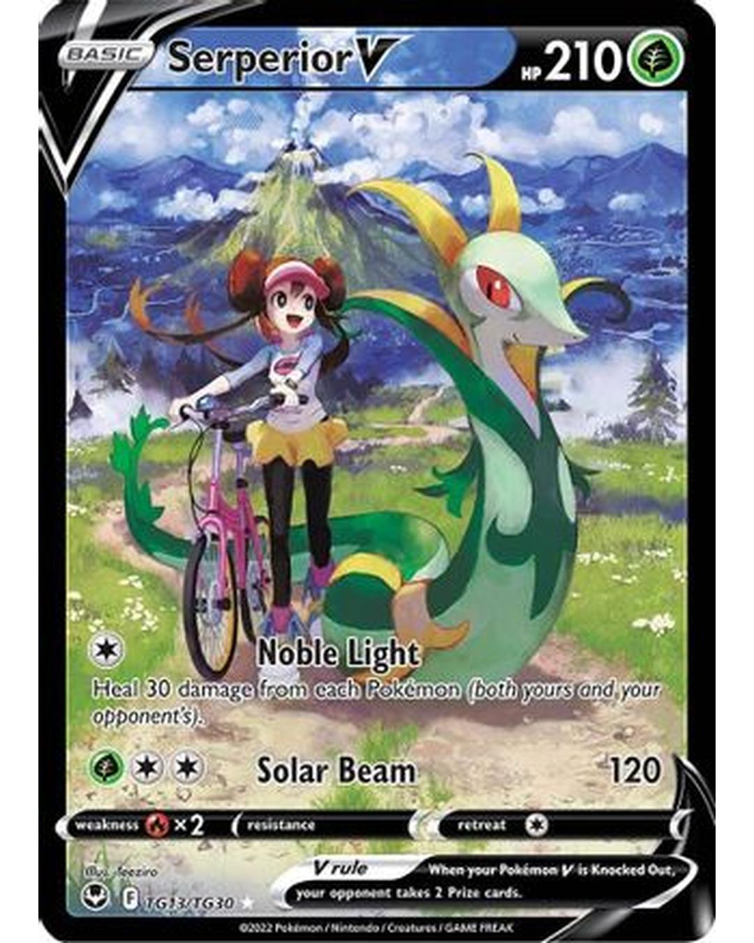 Serperior V TG13/TG30 - Holofoil SWSH12 Silver Tempest Trainer Gallery - Ultra Rare