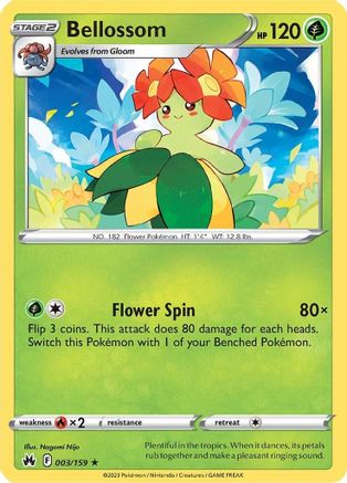 Bellossom 003/159 Crown Zenith - Rare
