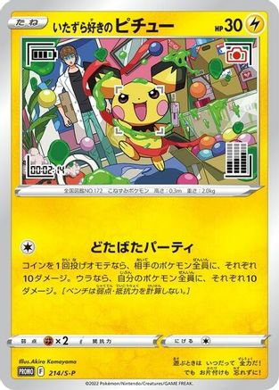 Mischievous Pichu 214/S-P Miscellaneous Cards & Products - Promo