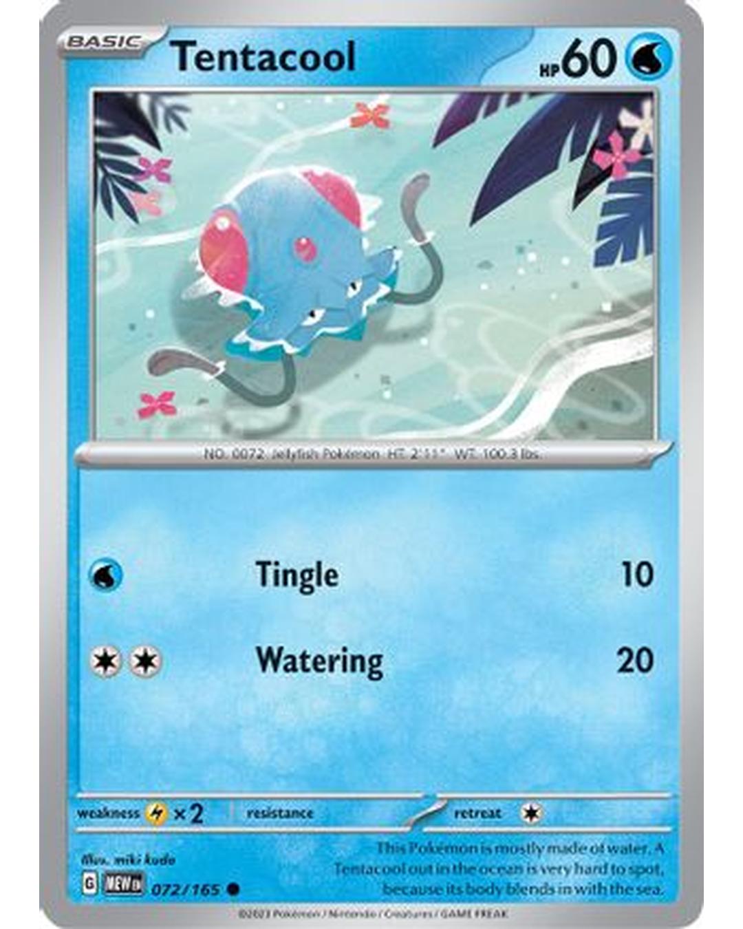 Tentacool 072/165 SV Scarlet & Violet 151 - Common