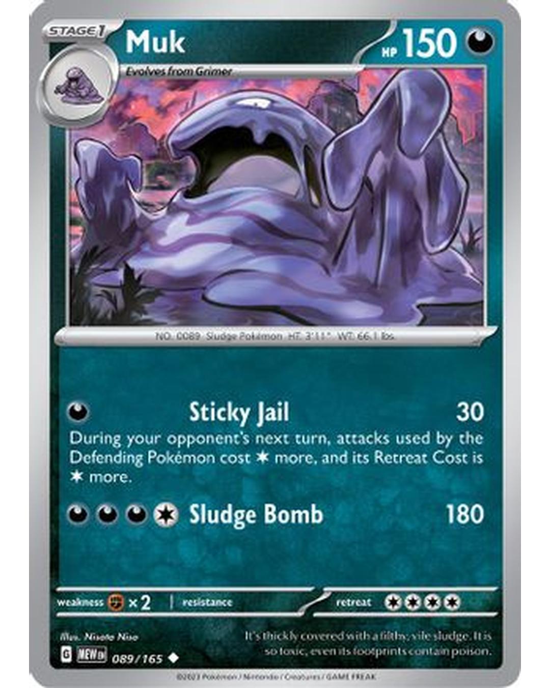 Muk 089/165 SV Scarlet & Violet 151 - Uncommon