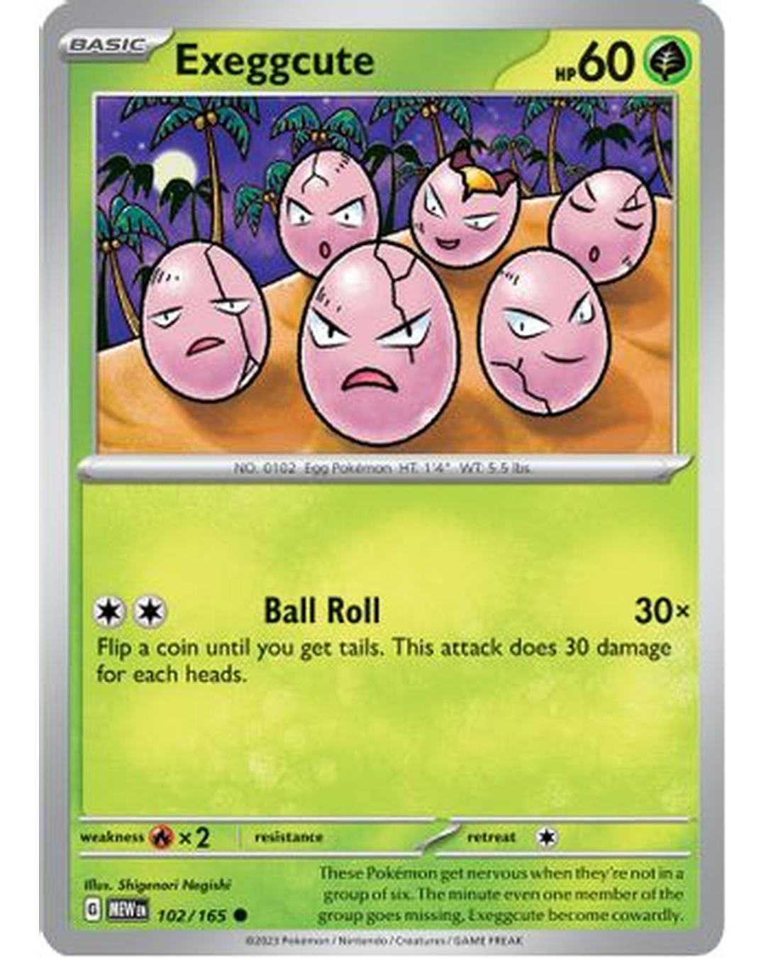 Exeggcute 102/165 SV Scarlet & Violet 151 - Common