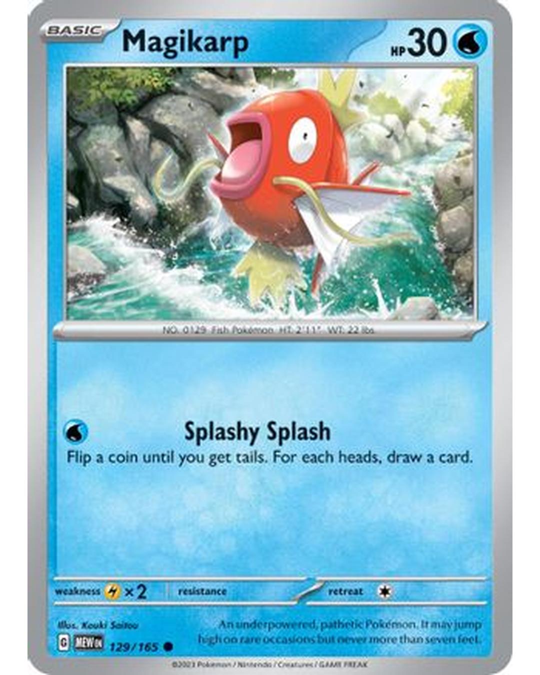 Magikarp 129/165 SV Scarlet & Violet 151 - Common