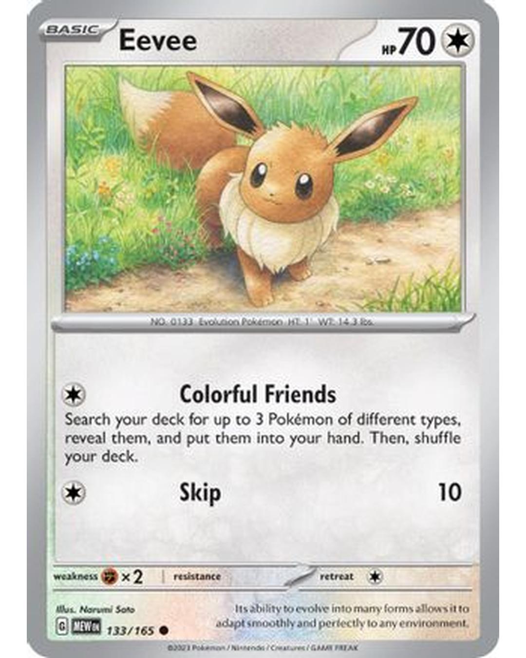 Eevee 133/165 SV Scarlet & Violet 151 - Common