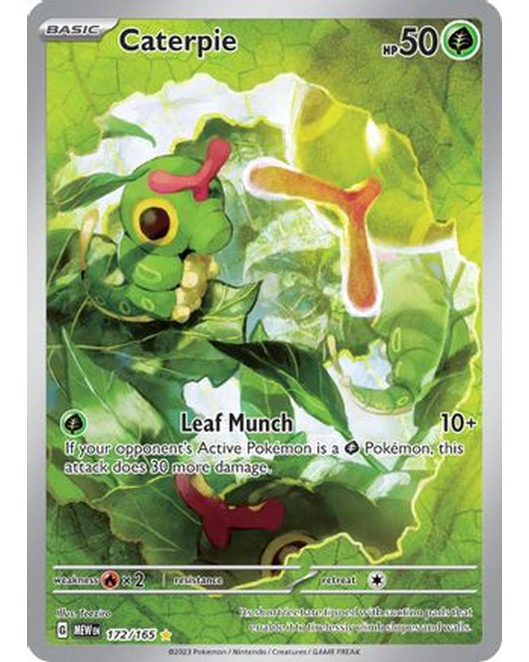 Caterpie 172/165 - Holofoil SV Scarlet & Violet 151 - Illustration Rare