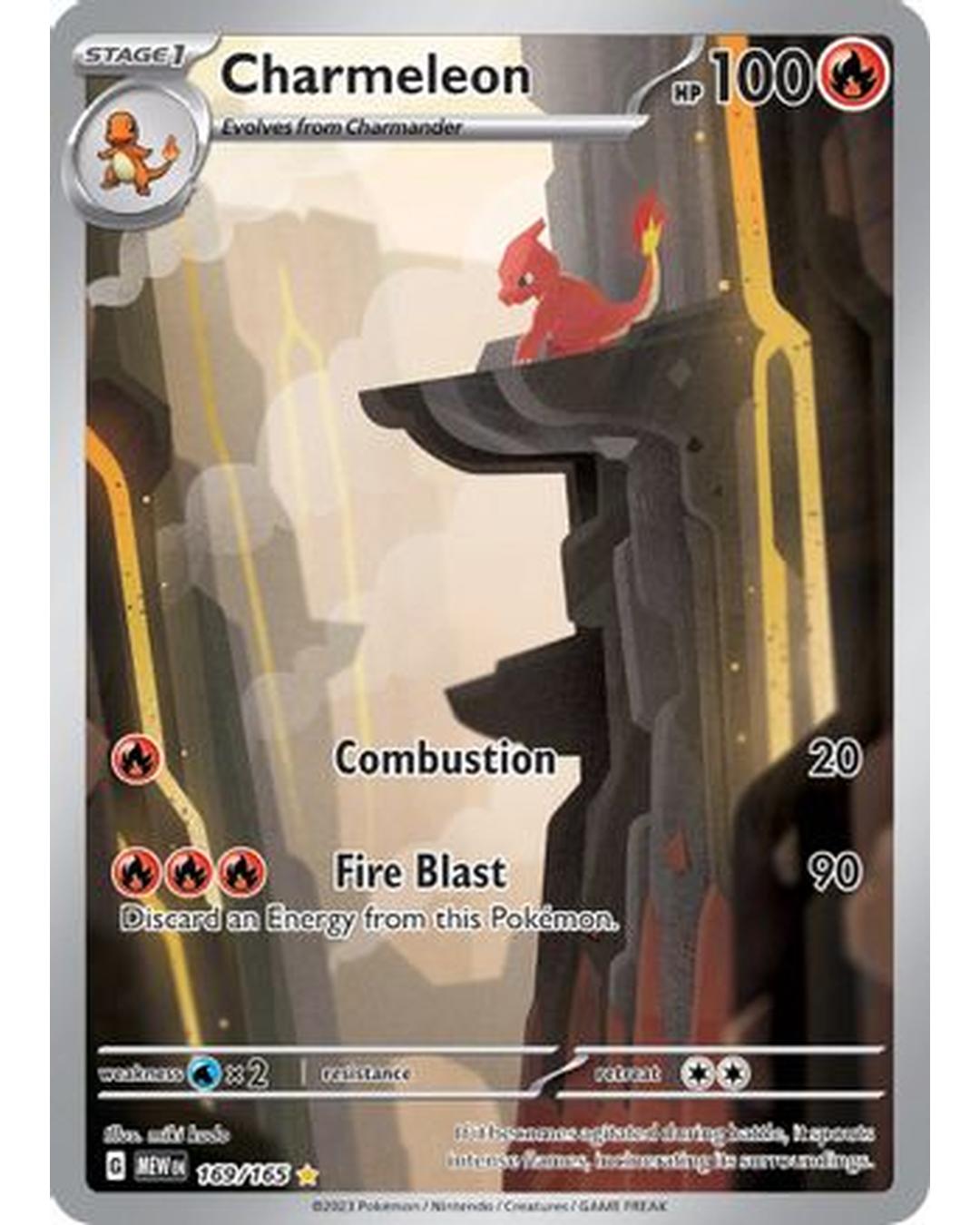 Charmeleon 169/165 - Holofoil SV Scarlet & Violet 151 - Illustration Rare
