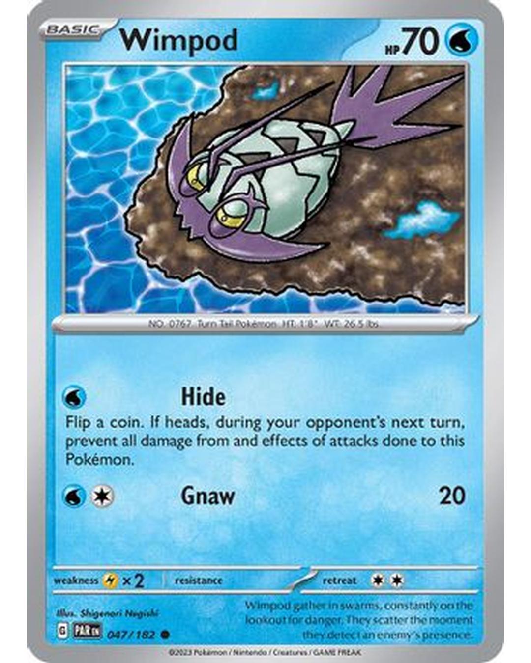 Wimpod 047/182 - Reverse Holofoil SV04 Paradox Rift - Common