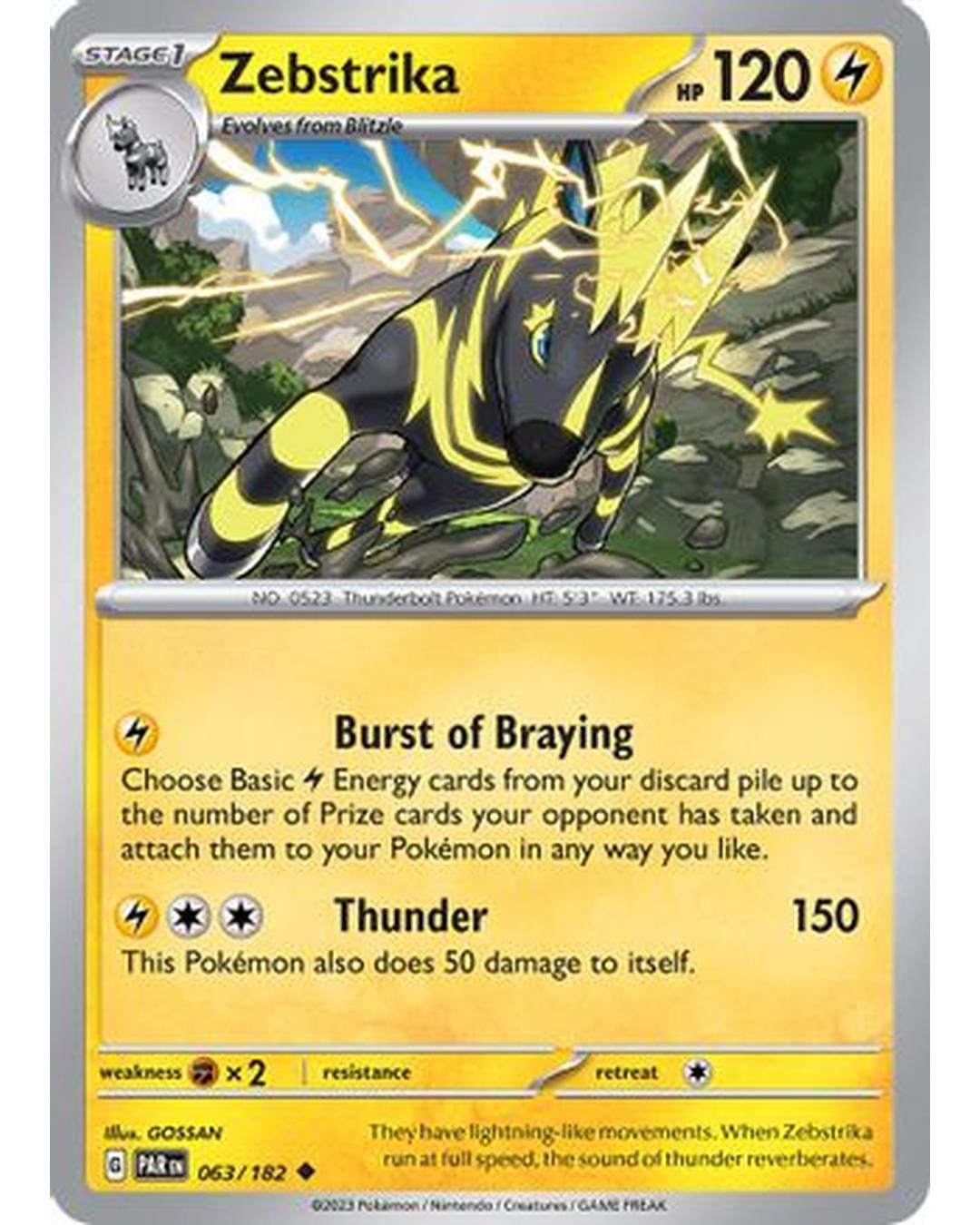 Zebstrika 063/182 SV04 Paradox Rift - Uncommon