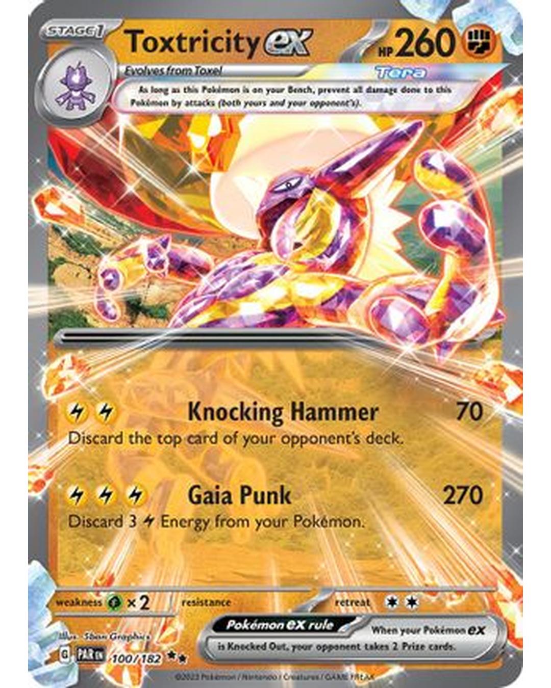 Toxtricity ex 100/182 - Holofoil SV04 Paradox Rift - Double Rare