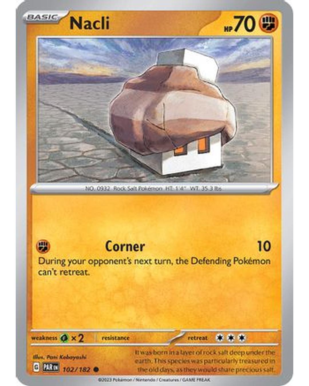 Nacli 102/182 - Reverse Holofoil SV04 Paradox Rift - Common